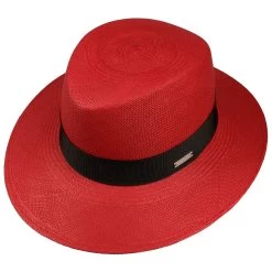 Panama Bogart Damenhut By Seeberger -Modehutgeschäft Panama Bogart Damenhut by Seeberger rot.53084 1rf3