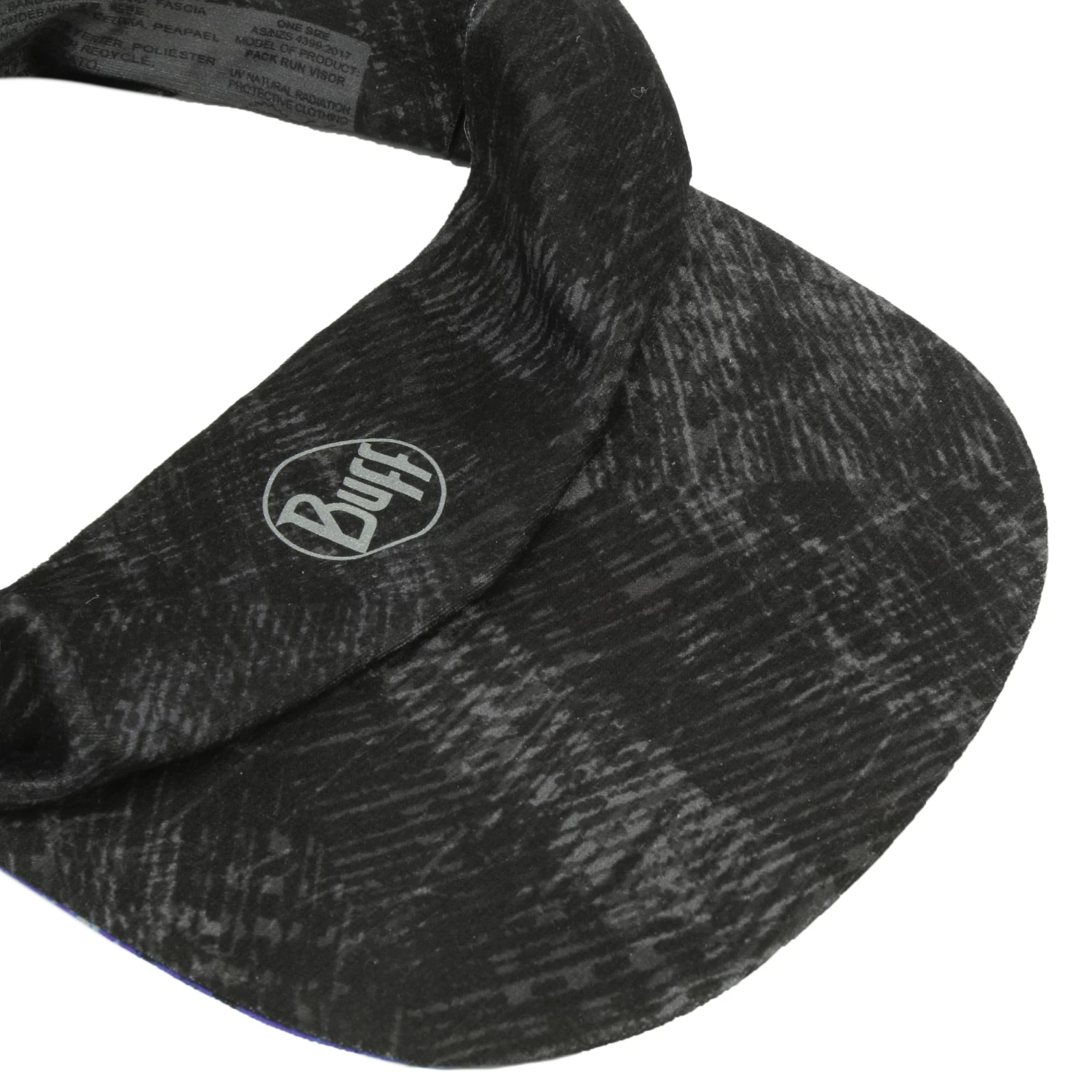 Pattern Rush Graphite Pack Run Visor By BUFF 3 Pattern Rush Graphite Pack Run Visor By BUFF