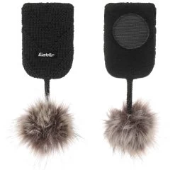 Peruvian Luxury Bommel Helmaufkleber By Eisbär -Modehutgeschäft Peruvian Luxury Bommel Helmaufkleber by Eisbaer schwarz grau.48248 1rf179