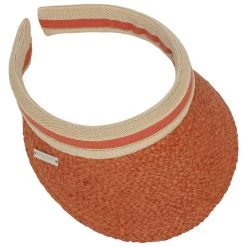 Raffia Sonnenvisor By Seeberger -Modehutgeschäft Raffia Sonnenvisor by Seeberger orange.59679 1rf54