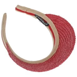 Raffia Sonnenvisor By Seeberger -Modehutgeschäft Raffia Sonnenvisor by Seeberger rot.59679 2rf3