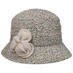 Ramonetta Tweed Glockenhut By Seeberger -Modehutgeschäft Ramonetta Tweed Glockenhut by Seeberger beige.63392 rf15