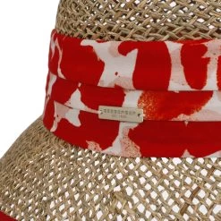 Selvona Seegrashut By Seeberger -Modehutgeschäft Selvona Seegrashut by Seeberger rot.64866 4rf3