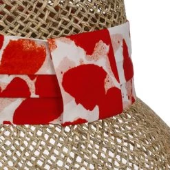 Selvona Seegrashut By Seeberger -Modehutgeschäft Selvona Seegrashut by Seeberger rot.64866 5rf3