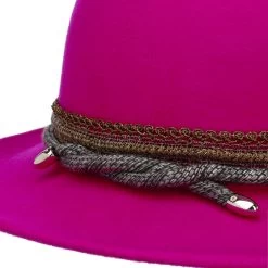 Sevilia Fedora Wollhut By Alfonso DEste -Modehutgeschäft Sevilia Fedora Wollhut by Alfonso D Este fuchsia.63726 5rf84
