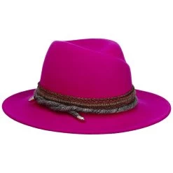 Sevilia Fedora Wollhut By Alfonso DEste -Modehutgeschäft Sevilia Fedora Wollhut by Alfonso D Este fuchsia.63726 rf84