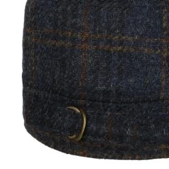 Shetland Wool Check Armycap By Mayser -Modehutgeschäft Shetland Wool Check Armycap by Mayser blau.63492 3rf2