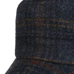 Shetland Wool Check Armycap By Mayser -Modehutgeschäft Shetland Wool Check Armycap by Mayser blau.63492 4rf2