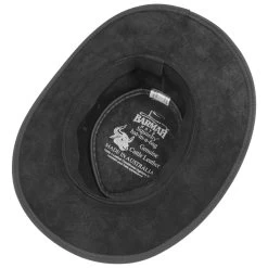 Squashy Outback Lederhut By BARMAH -Modehutgeschäft Squashy Outback Lederhut by BARMAH schwarz.34418 2rf4