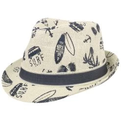 Surf Trip Trilby Kinderhut By Maximo -Modehutgeschäft Surf Trip Trilby Kinderhut by maximo natur.55973 rf40