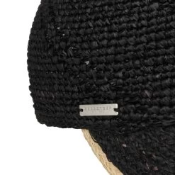 Temara Strohcap By Seeberger -Modehutgeschäft Temara Strohcap by Seeberger schwarz.64096 4rf4
