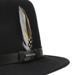 Tenlock Traveller VitaFelt Wollhut By Stetson -Modehutgeschäft Tenlock Traveller VitaFelt Wollhut by Stetson schwarz.58843 4rf4