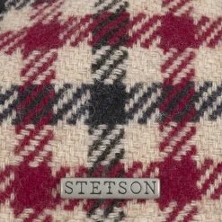 Texas Vichy Check Flatcap By Stetson -Modehutgeschäft Texas Vichy Check Flatcap by Stetson rot.56586 4rf3
