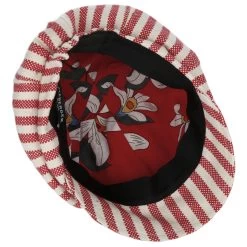 Tropy Stripe Ballonmütze By Seeberger -Modehutgeschäft Tropy Stripe Ballonmuetze by Seeberger rot.61517 2rf3