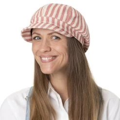 Tropy Stripe Ballonmütze By Seeberger -Modehutgeschäft Tropy Stripe Ballonmuetze by Seeberger.61517 7