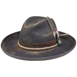 Upward Brim Traveller Wollhut By Lierys -Modehutgeschäft Upward Brim Traveller Wollhut by Lierys grau meliert.59971 rf41