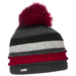 Valoria Bommelmütze By Seeberger -Modehutgeschäft Valoria Bommelmuetze by Seeberger rot.63309 rf3