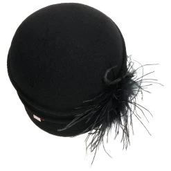 Walkmütze Mit Federn By Bedacht -Modehutgeschäft Walkmuetze mit Federn by bedacht schwarz.60459 3rf4