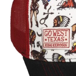 Wild Wild West Trucker Cap By King Kerosin -Modehutgeschäft Wild Wild West Trucker Cap by King Kerosin schwarz wei .66143 5f173